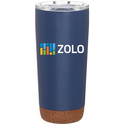 20 oz Austin Matte Copper Insulated Cork Base Travel Tumbler