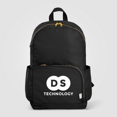 Aurelia rPET Dual Pocket Gold-Zip 15" Laptop Backpack - 20L