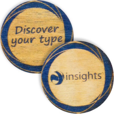 Wood Poker Chips - 2 Side Imprint