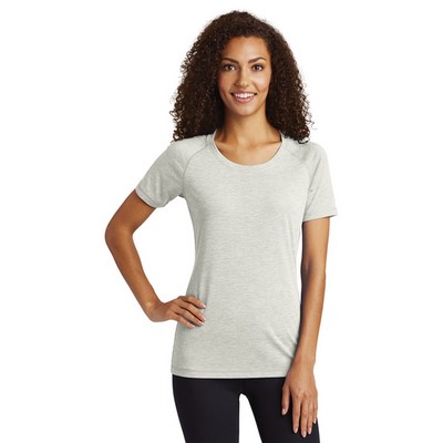 Sport-Tek® Women's PosiCharge® Tri-Blend Wicking Scoop Neck Raglan Tee