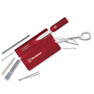 Victorinox Swisscard® Translucent Ruby Red Multi Tool